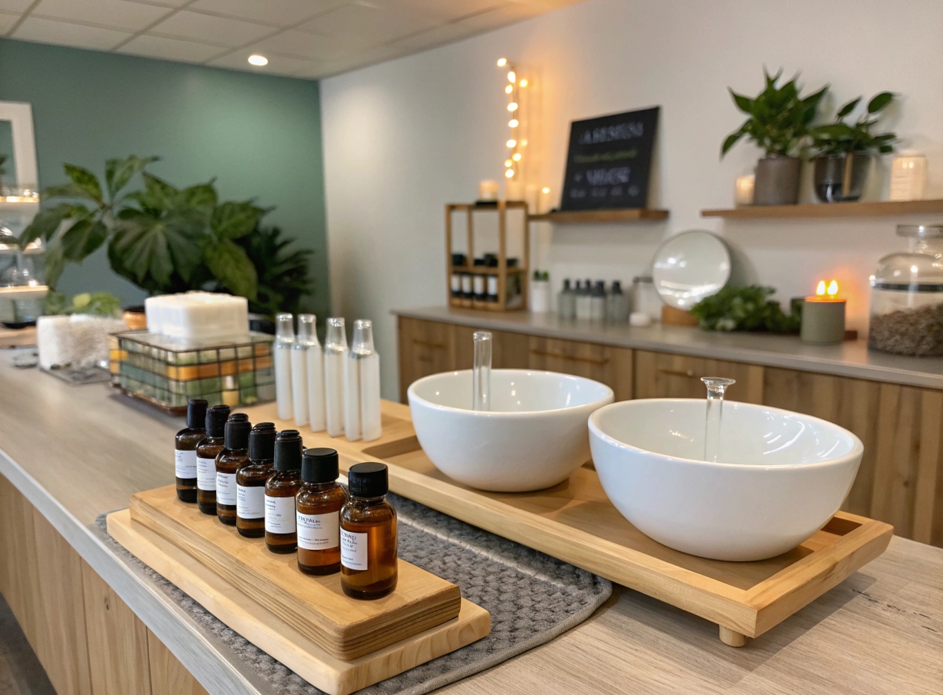 Essential oil blending station