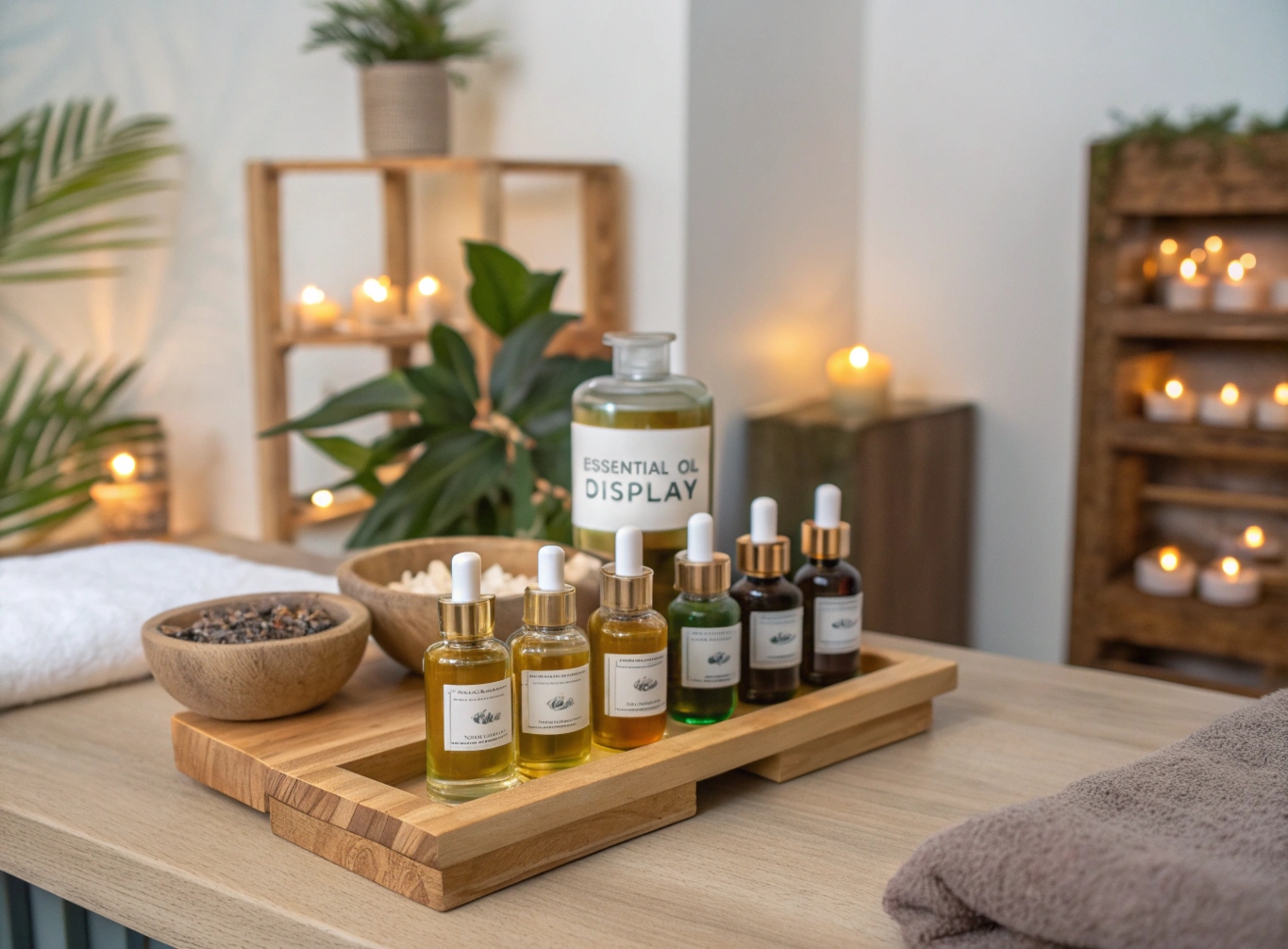 Natural essential oil display